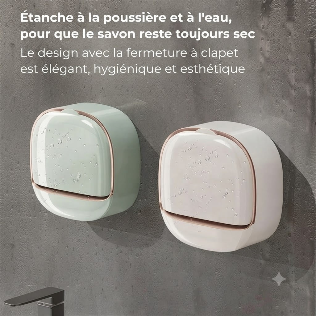 Porte-savon étanche à fixation murale