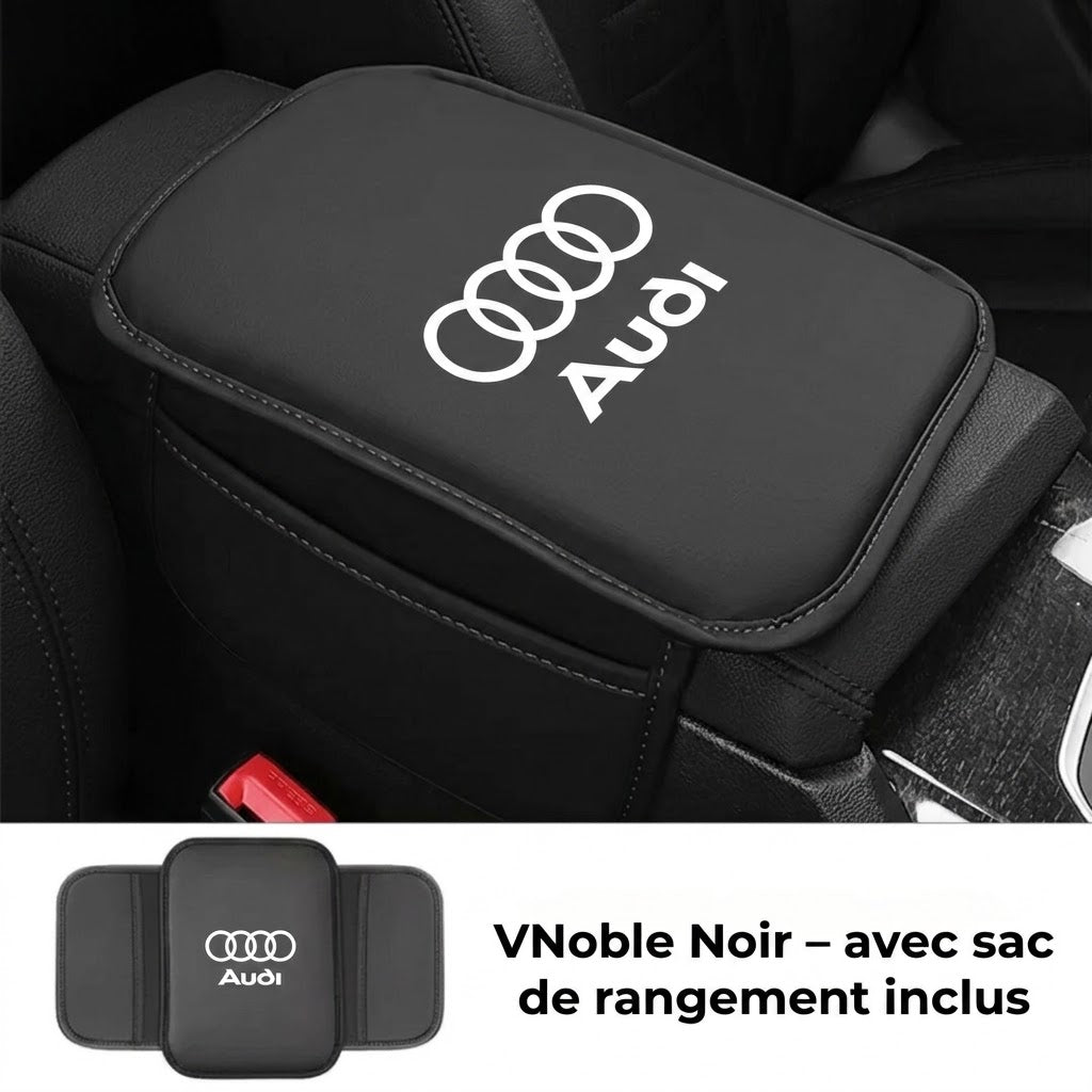 Housse d’accoudoir pour console centrale de voiture avec poches latérales