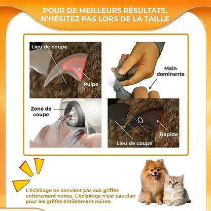 Coupe-ongles LED pour animaux
