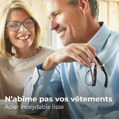 Porte-lunettes magnétique pour vêtements