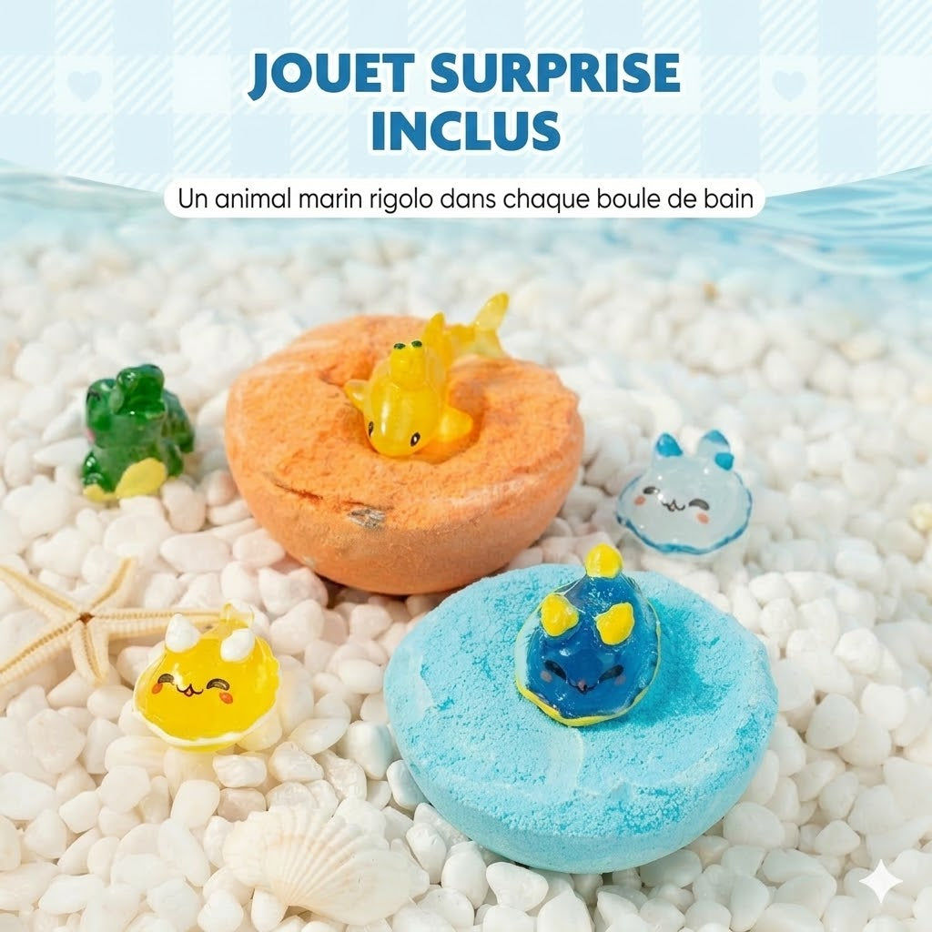 Coffret cadeau de 12 bombes de bain pour enfants