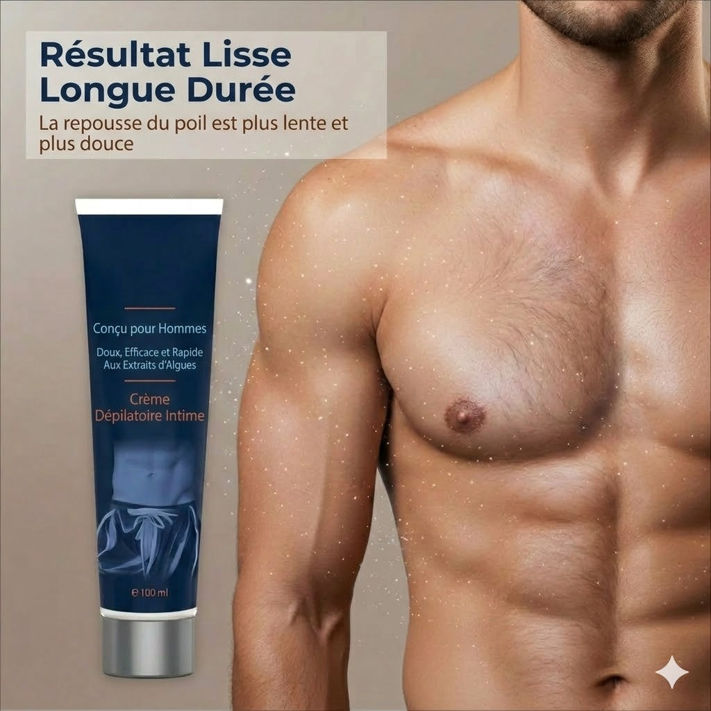 Crème dépilatoire à action rapide pour hommes
