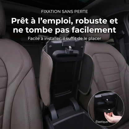 Housse d’accoudoir pour console centrale de voiture avec poches latérales