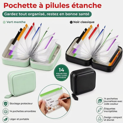 Pochettes étanches pour médicaments avec code couleur