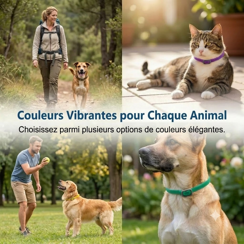 Collier anti-puces et anti-tiques pour animaux de compagnie