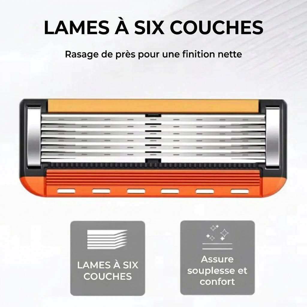 ProShave 6 – Lames de rasoir à 6 lames en pack de 24/48 pièces