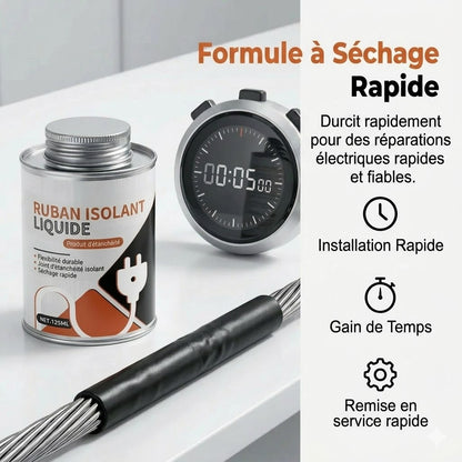 Ruban isolant électrique liquide et mastic d'étanchéité