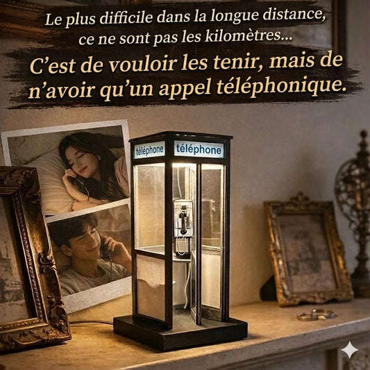 Lampe cabine téléphonique rétro