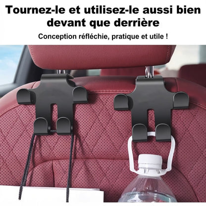 Crochets pour appuie-tête de voiture pour sacs lot de 2