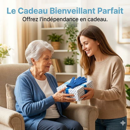 Enfile-chaussettes rigide avec sangles de tirage