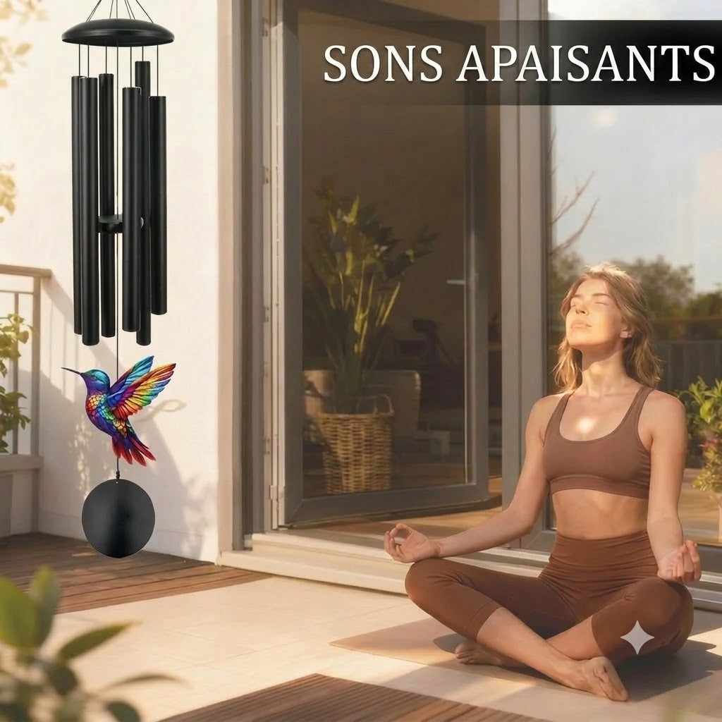 Carillon commémoratif vintage en métal pour le jardin