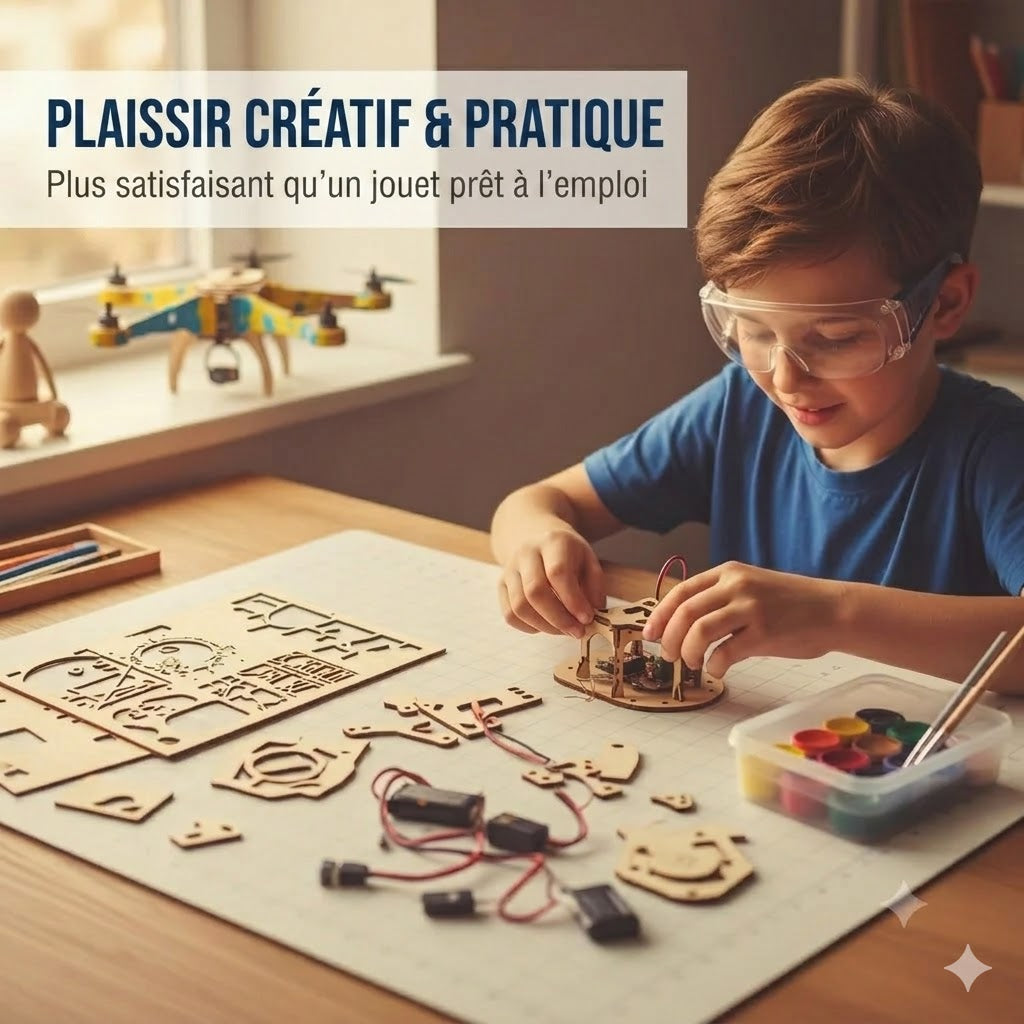 Ce kit de construction transforme votre enfant en mini-ingénieur.