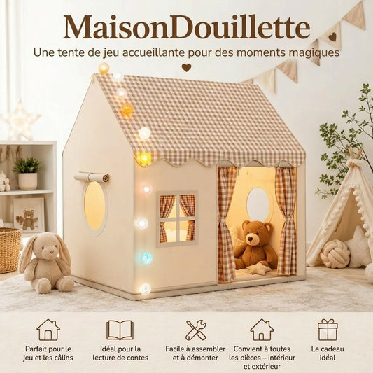 CozyHouse tente de jeu pour enfants en forme de maison