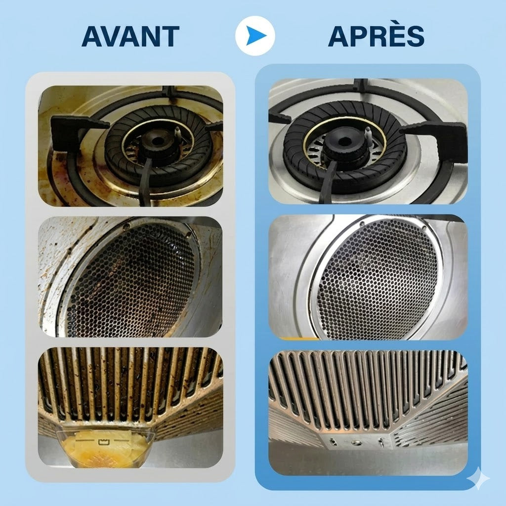 Même les taches de graisse les plus tenaces supplient qu'on leur fasse grâce !