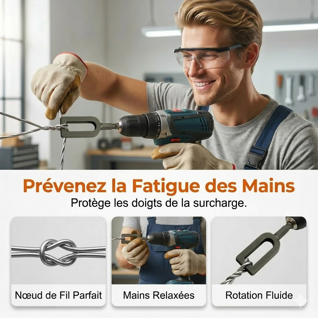 Torsadeur de fils électriques pour perceuse