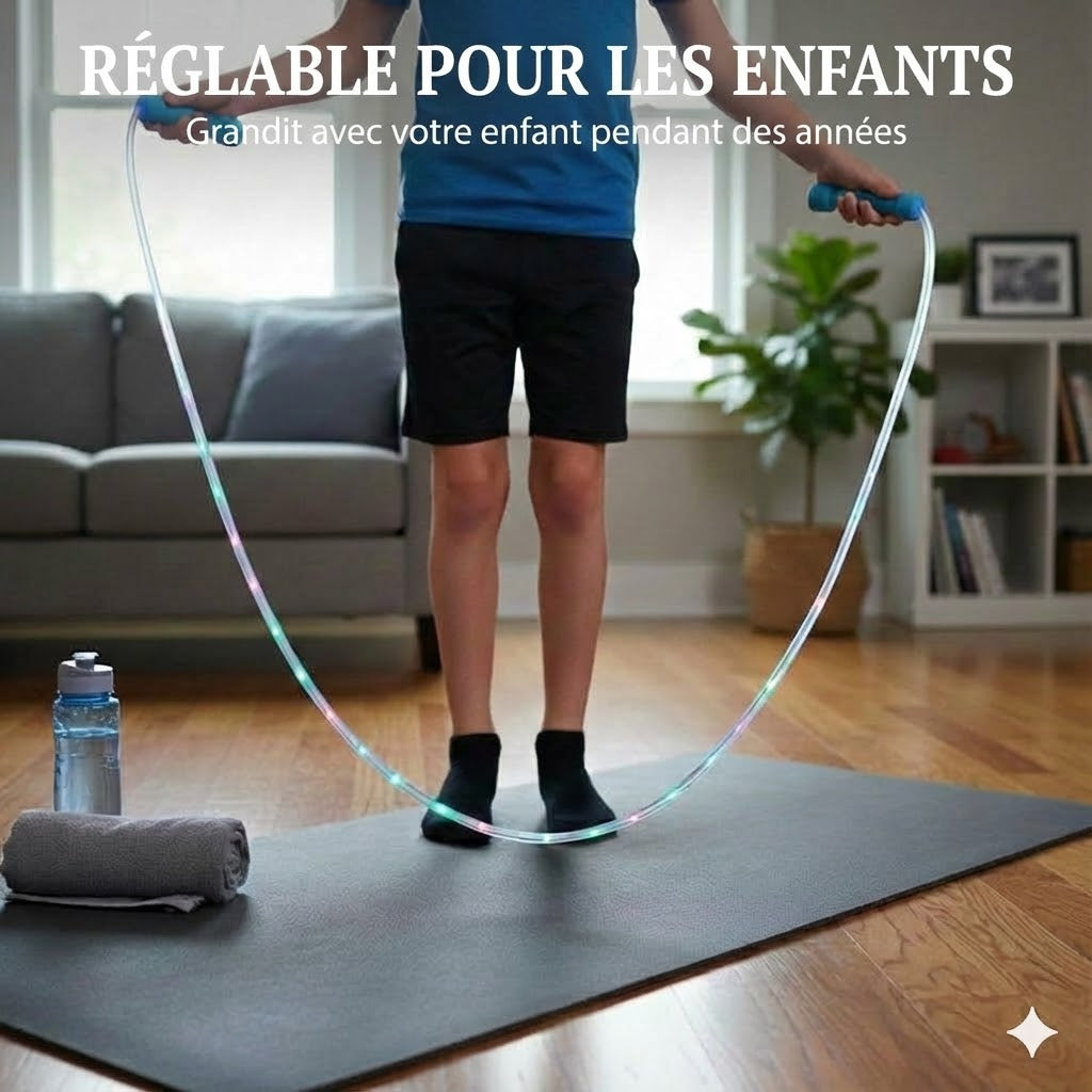 Corde à sauter lumineuse LED pour enfants