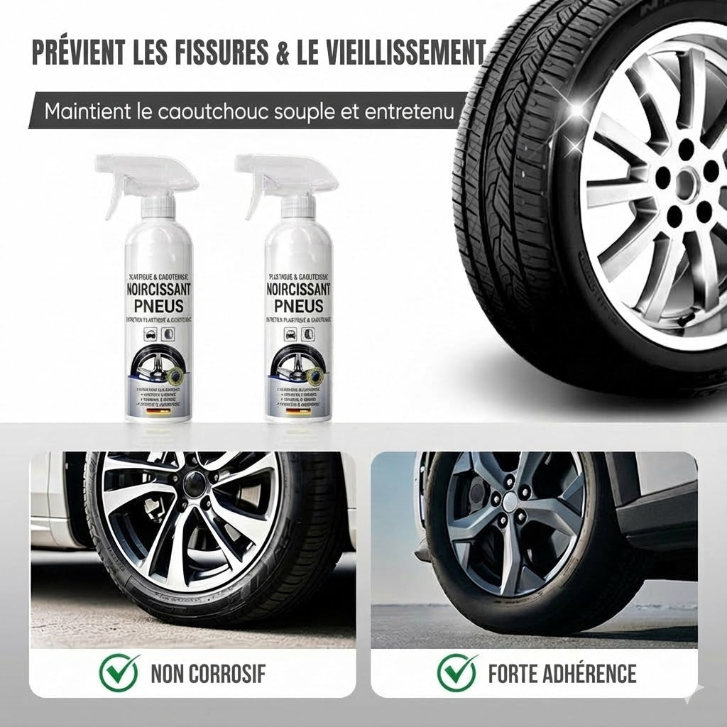 Spray rénovateur pour plastique et caoutchouc