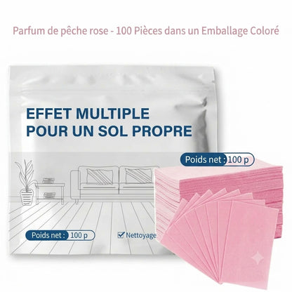 Feuilles de nettoyage multi-effets pour sols (paquet de 100)