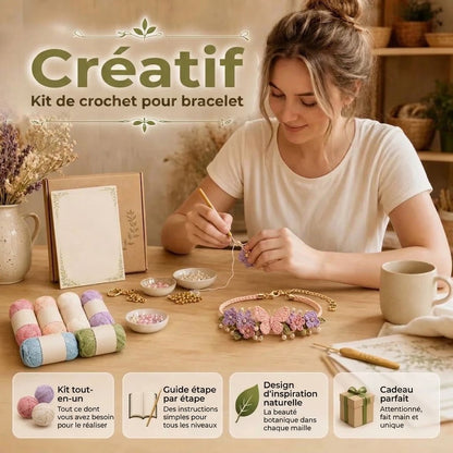 Kit de crochet DIY pour bracelets