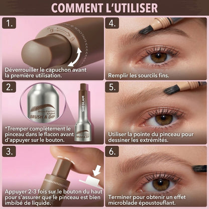 Outil de mise en forme des sourcils pour un coiffage rapide