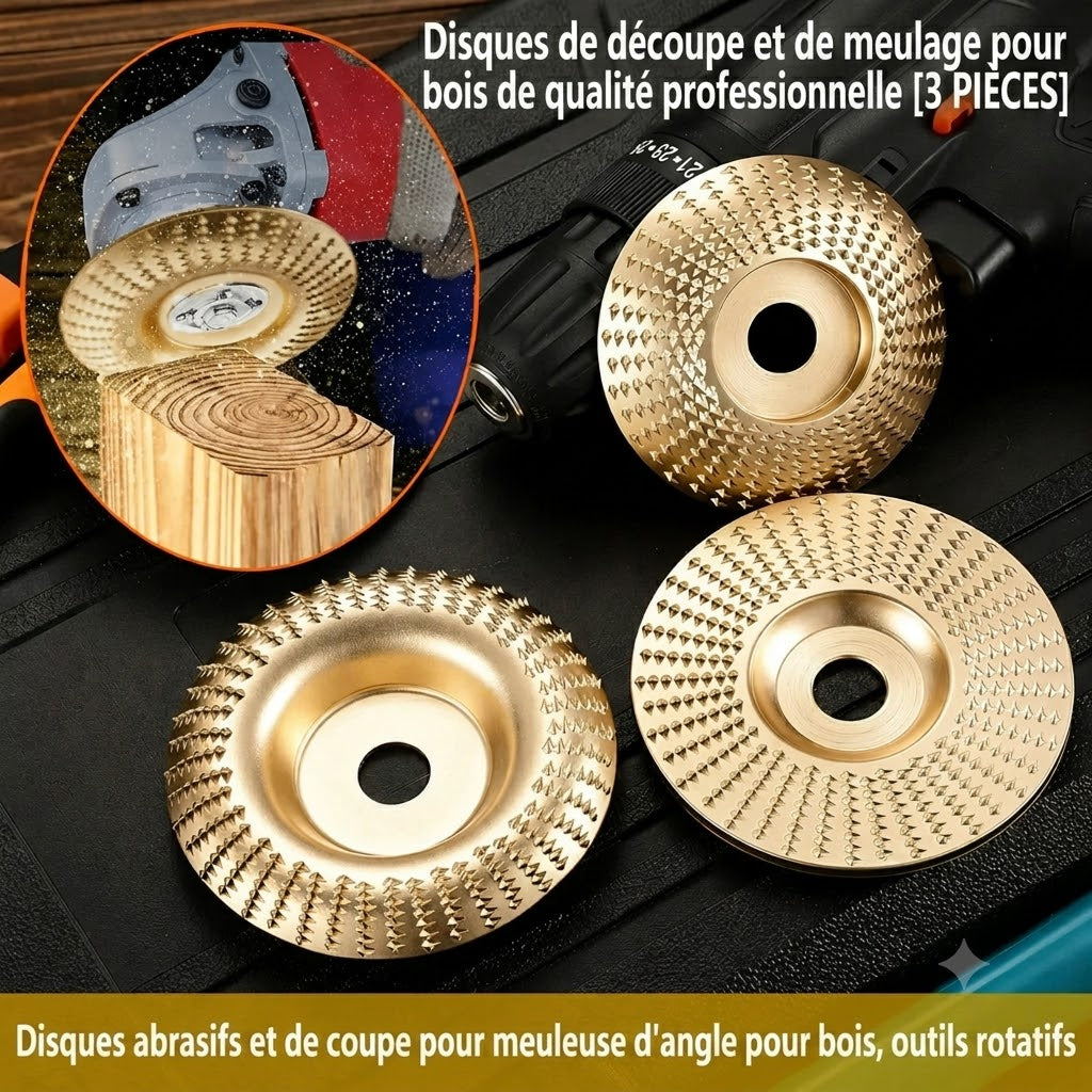 Disques de meulage de précision CarveX – lot de 3