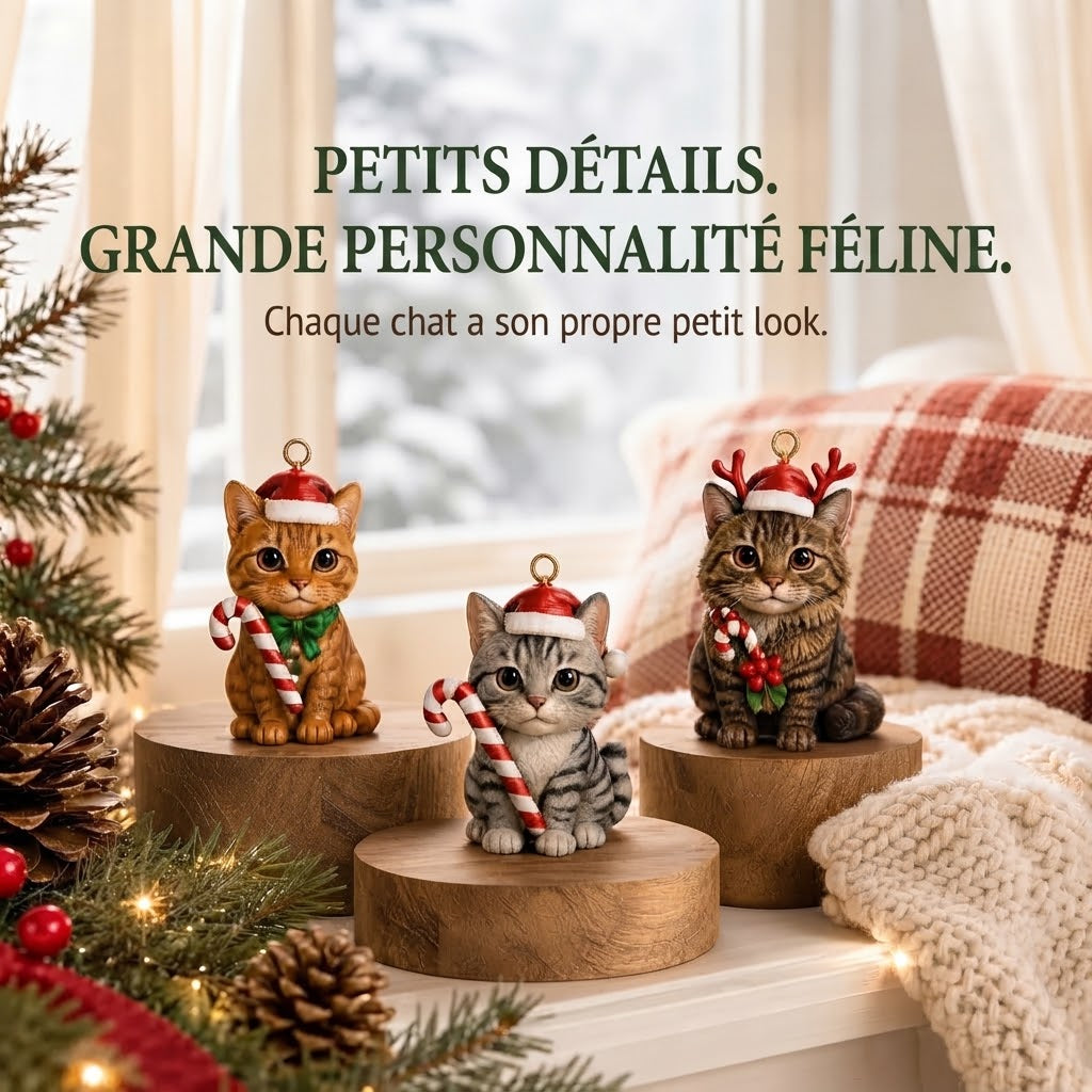 Calendrier de l’Avent 3D avec chats et boîtes surprises