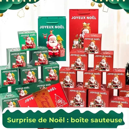 Boîte cadeau de Noël pop-up à effet explosion avec 25 petites boîtes surprises