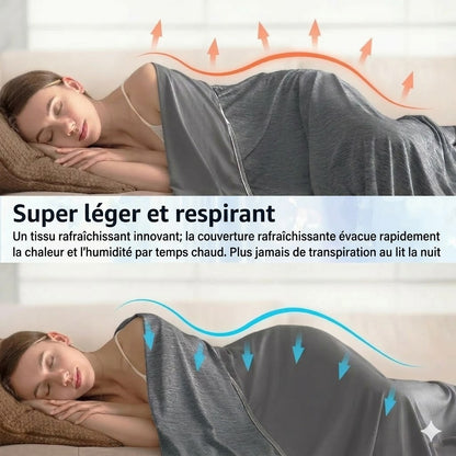Couverture rafraîchissante pour dormeurs qui ont chaud