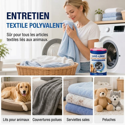 Nettoyant lave-linge 4 en 1 contre les poils d’animaux et les mauvaises odeurs