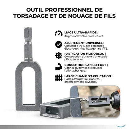 Torsadeur de fil pour perceuse