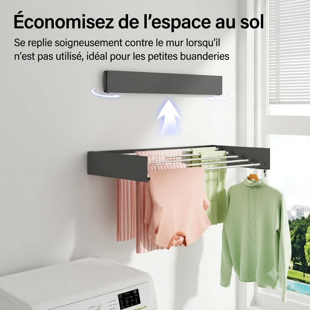 Séchoir à linge pliable et gain de place AirFold