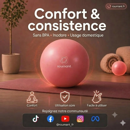 Ballon de pilates 15 cm – anti-éclatement, antidérapant en nid d'abeille, portable