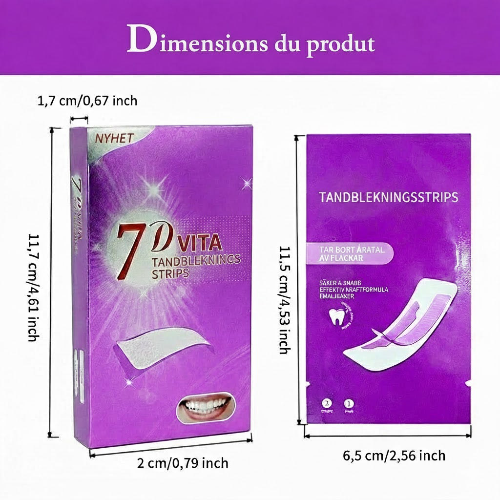 Bandes de blanchiment des dents