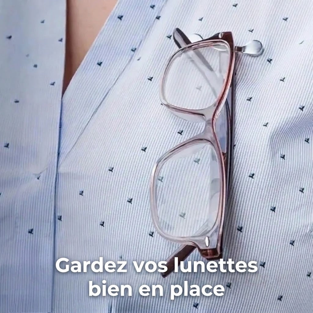 Porte-lunettes magnétique pour vêtements