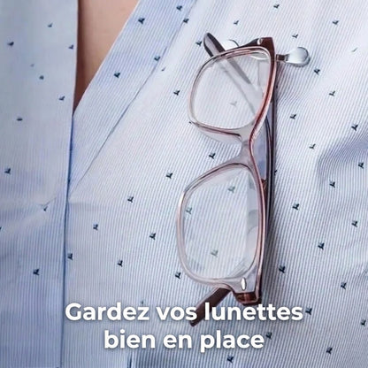 Porte-lunettes magnétique pour vêtements