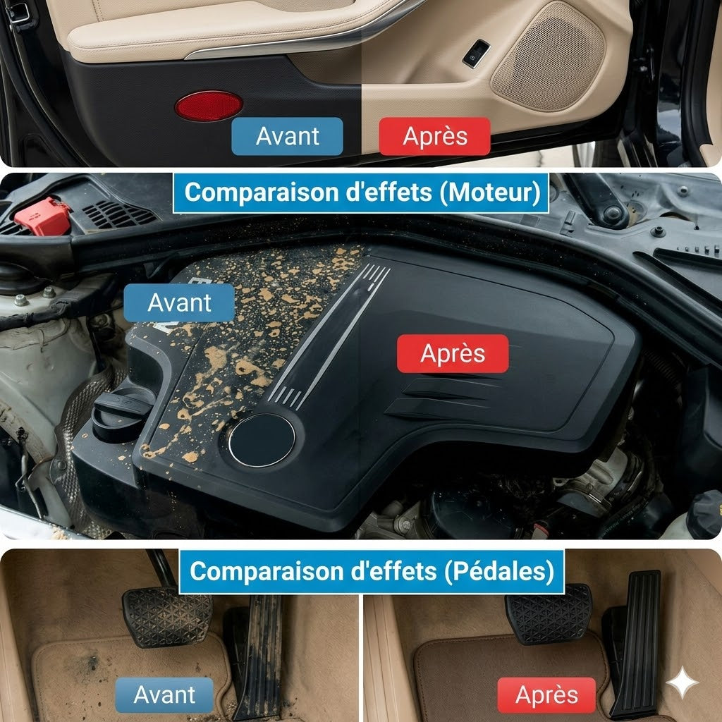 Lingettes pour l'intérieur de la voiture
