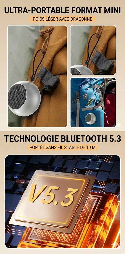Mini Enceinte Bluetooth Avec Basses