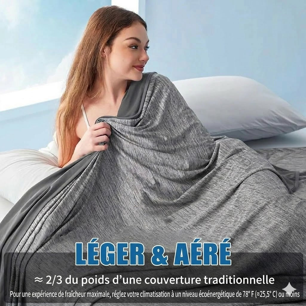 Couverture rafraîchissante pour dormeurs qui ont chaud