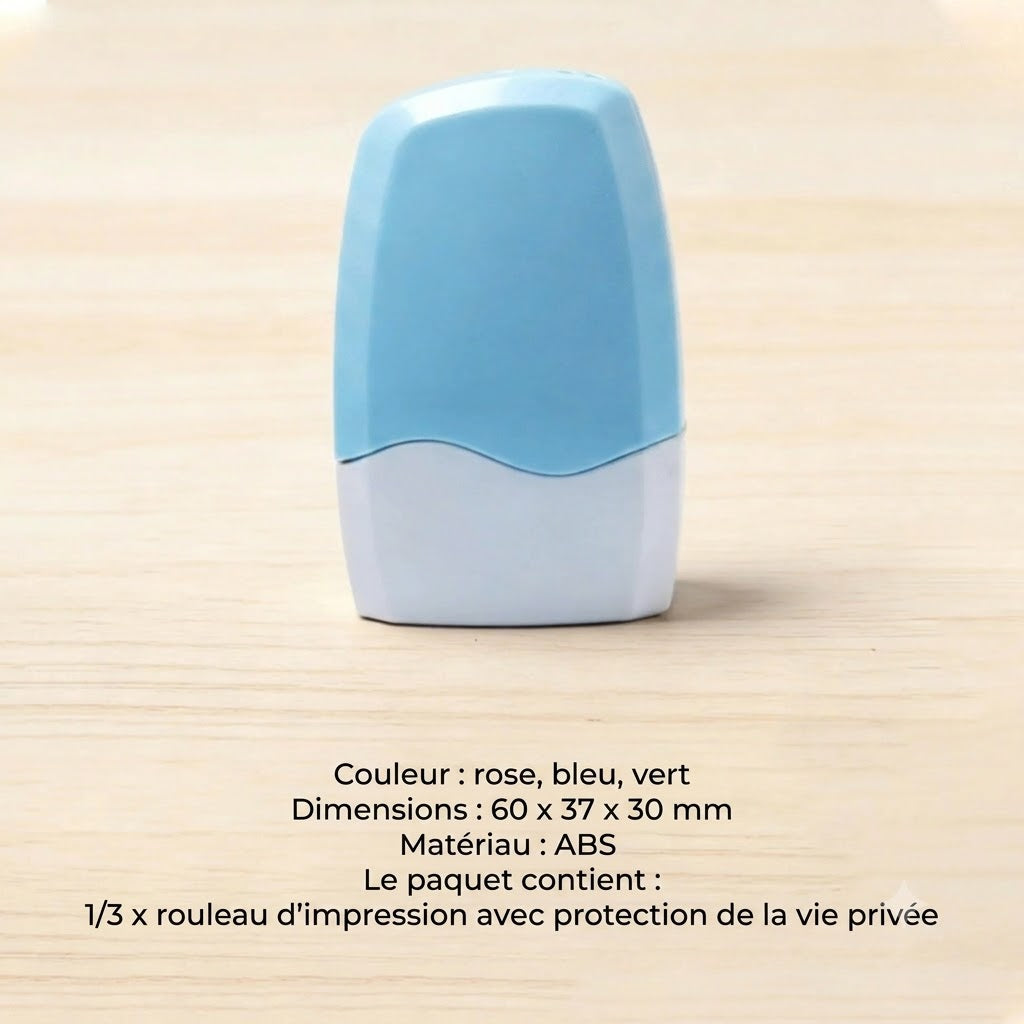 Tampon rouleau de confidentialité pour documents