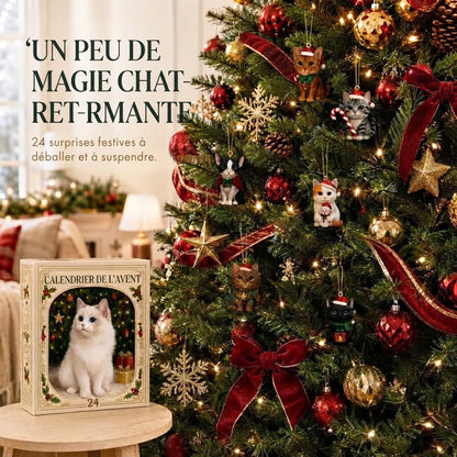 Calendrier de l’Avent 3D avec chats et boîtes surprises