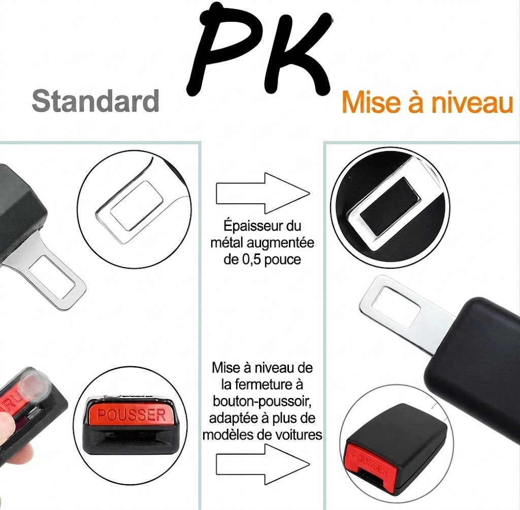 Rallonge universelle de ceinture de sécurité pour voiture