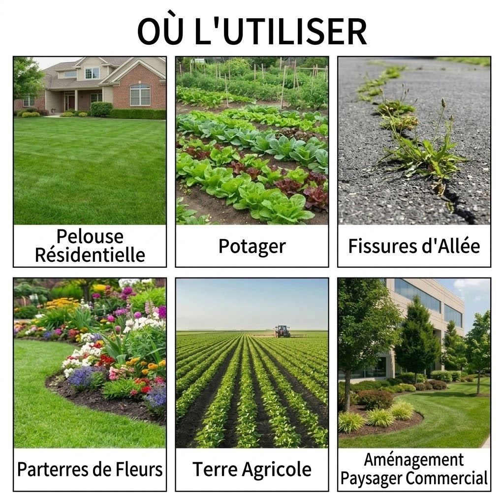 Désherbeur 2 en 1 pour jardin et terrasse
