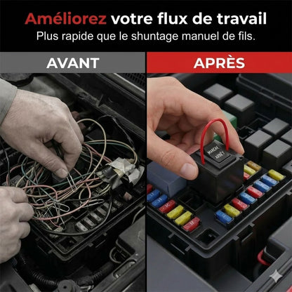 Kit de test pour relais automobiles avec câbles de démarrage