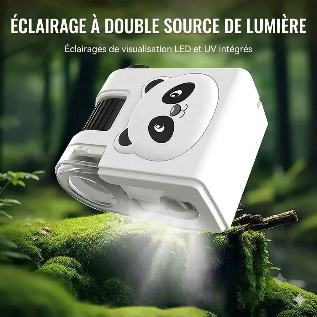 Microscope éducatif portable avec support de téléphone pour enfants