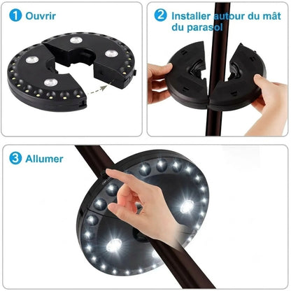UMINA Lampe de parasol à 28 LED
