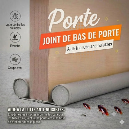 Bas de porte isolant – empêche les insectes, les courants d'air et le bruit d'entrer