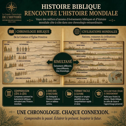 Carte chronologique historique dépliable