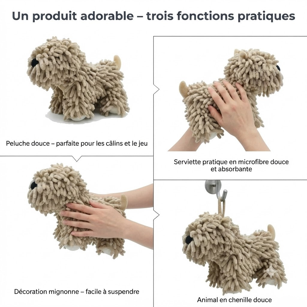 Serviette en microfibre pour chiens