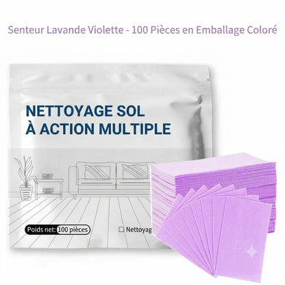 Feuilles de nettoyage multi-effets pour sols (paquet de 100)