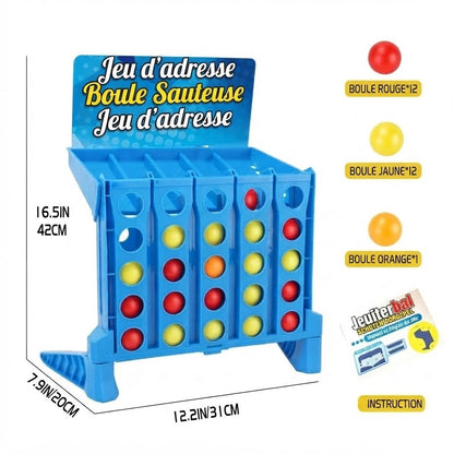 Jeu de rebond 4 en ligne avec balles
